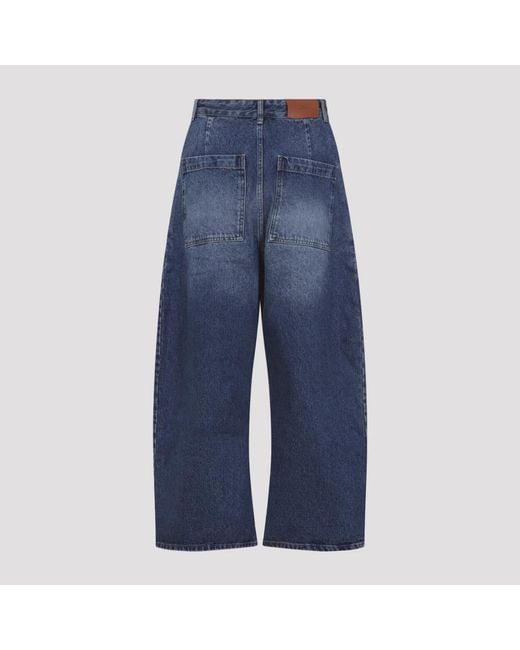 Studio Nicholson Chalco Denim Pant in het Blue