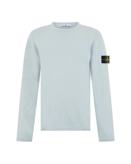 Stone Island Blue Round-Neck Knitwear for men