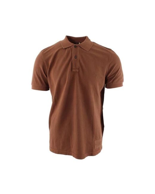 Fay Brown Polo Shirts for men