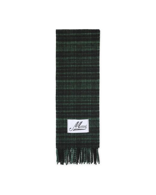 Marni Green Winter Scarves for men