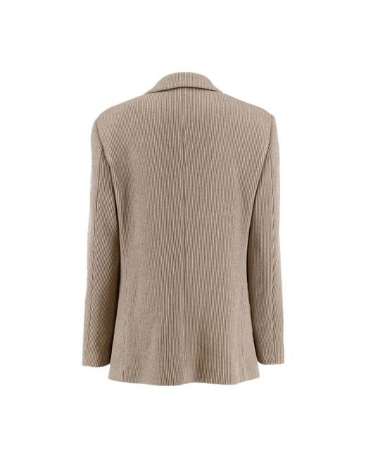 Brunello Cucinelli Natural Blazers