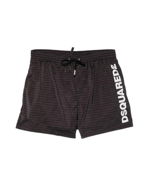 DSquared² Zwemshorts in het Black voor heren