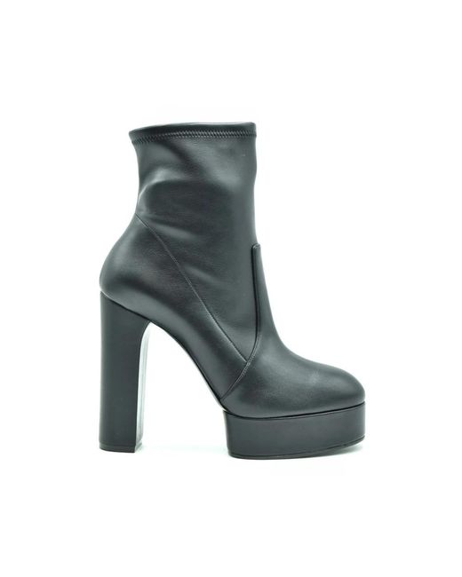 Casadei Gray Heeled Boots