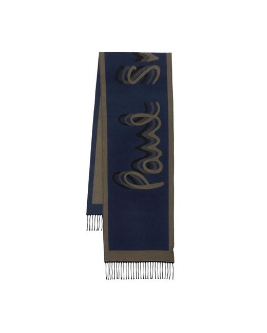 Paul Smith Signature Logo Schal in Blue für Herren
