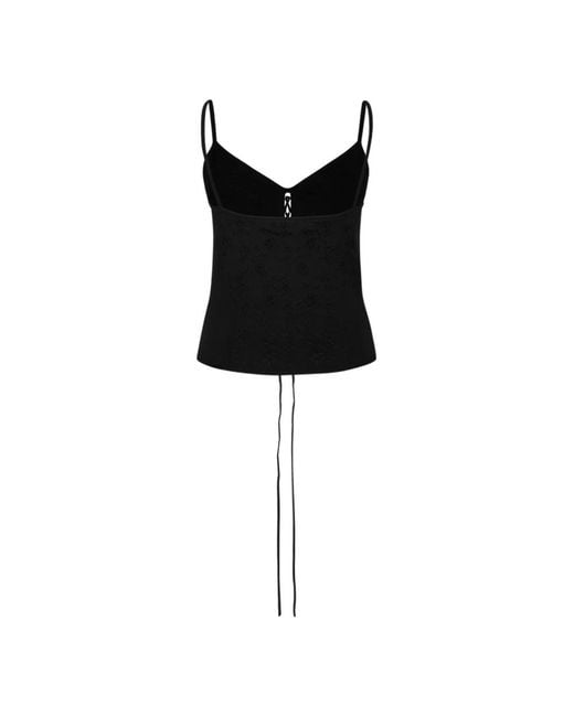 Sleeveless Tops McQueen de color Black