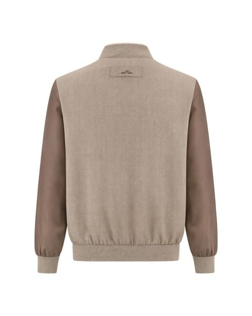 Paul & Shark Brown Bomber Jackets for men