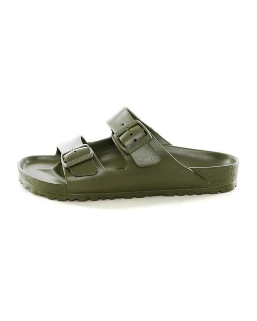 Sliders Birkenstock de hombre de color Green
