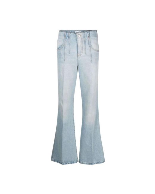 Victoria Beckham Blue Flared Jeans