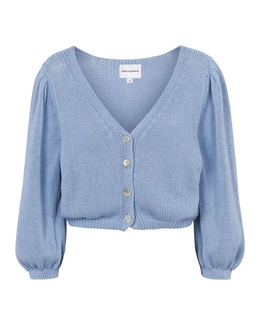 American Dreams Truien & Vesten ,Blauw ,Katoen Manda Katoenen Cardigan in het Blue