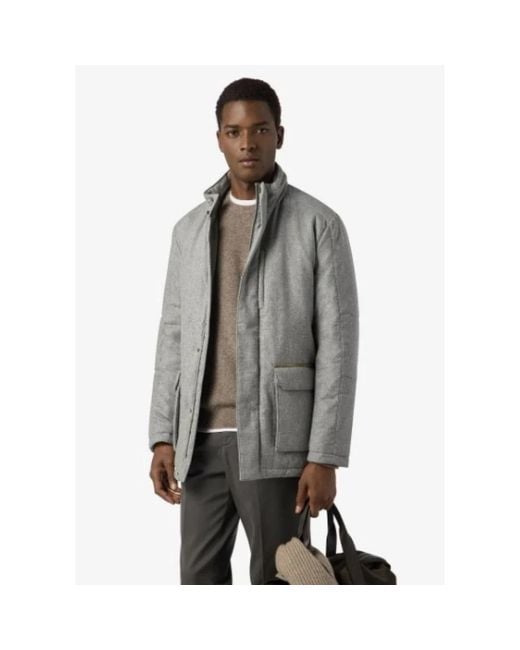 Corneliani Gray Winter Jackets for men
