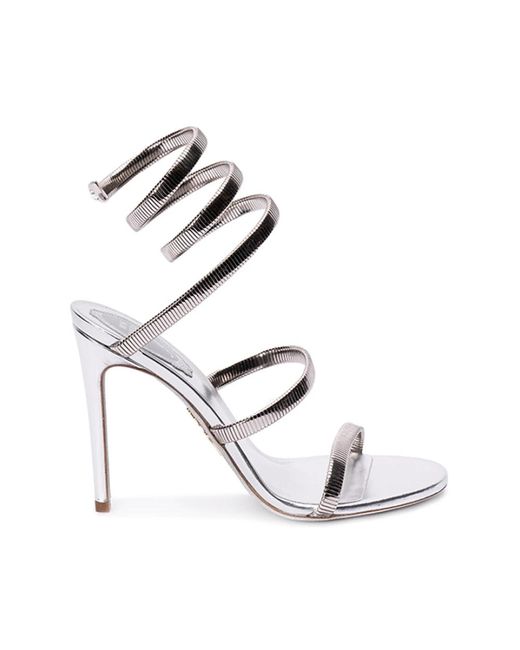 High heel sandali di Rene Caovilla in White
