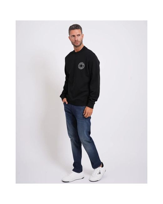 HUGO Circular Logo Sweatshirt in het Black voor heren
