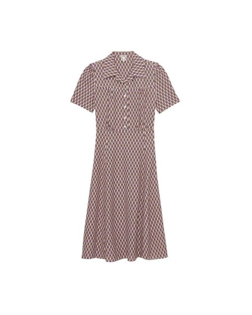 Midi Dresses di Ines De La Fressange Paris in Brown