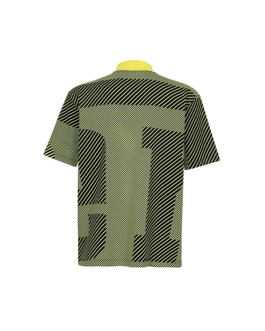 Ferrari Gemustertes baumwoll-poloshirt in Green für Herren