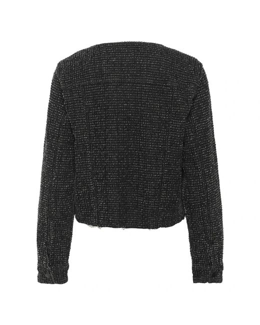 My Essential Wardrobe Jassen ,Zwart ,Katoen Mwesme 178 Short Jacket in het Black