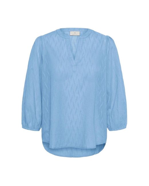 Kaffe Overhemden ,Blauw ,Blouse in het Blue