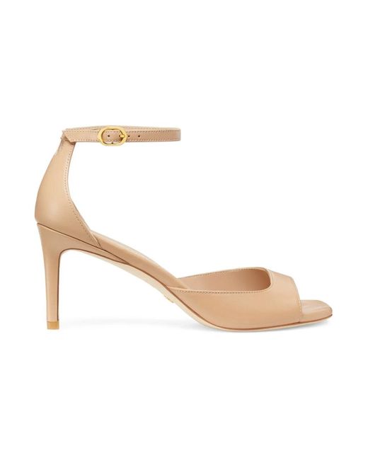 Stuart Weitzman High Heel Sandals in het Metallic