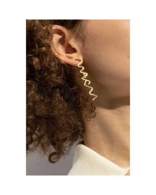 Marni Metallic Messing ohrringe