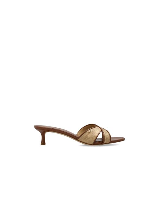 Michael Kors Brown Heeled Mules