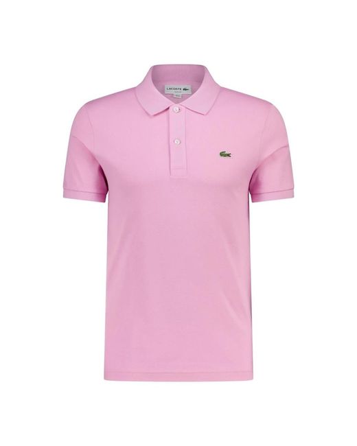 Lacoste Pink Polo Shirts for men