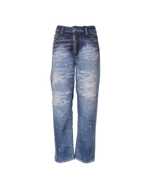 DSquared² Blue Straight Fit Jeans