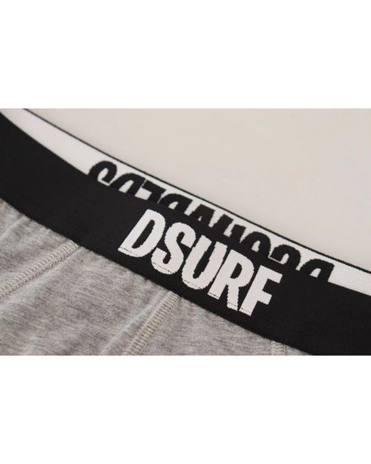 DSquared² Ondergoed ,Grijs ,Katoen Dsurf Brief in het Gray voor heren
