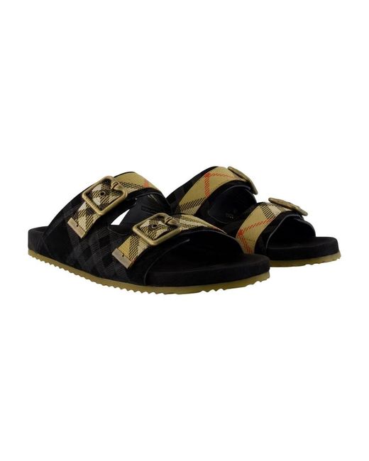 Burberry Black Sliders for men
