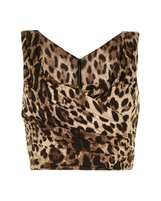 Tops > sleeveless tops Dolce & Gabbana en coloris Brown