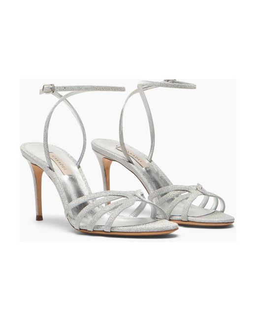 Casadei White High Heel Sandals