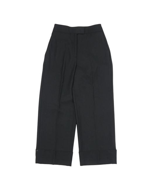 BIANCALANCIA Black Wide Trousers