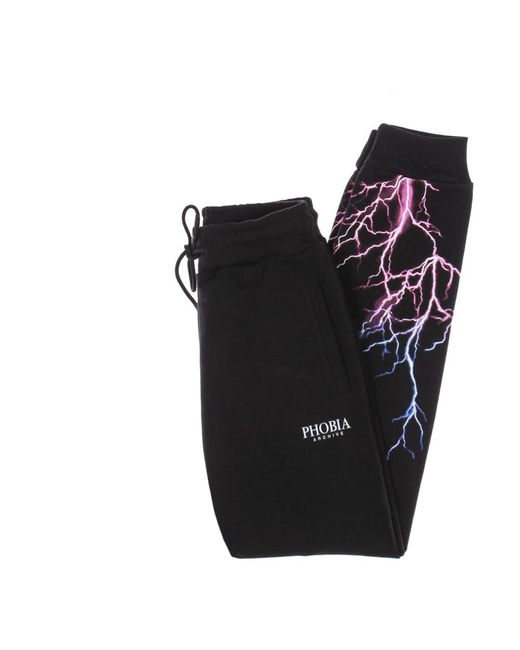 PHOBIA ARCHIVE Black Sweatpants for men
