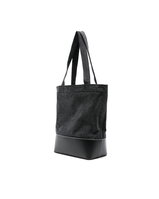 A.P.C. Black Tote Bags