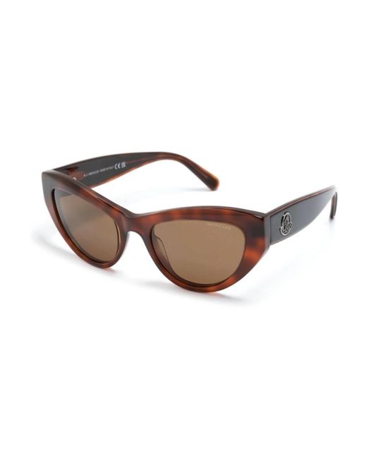 Moncler Brown Sunglasses for men