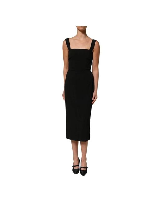 Dolce & Gabbana Black Midi Dresses
