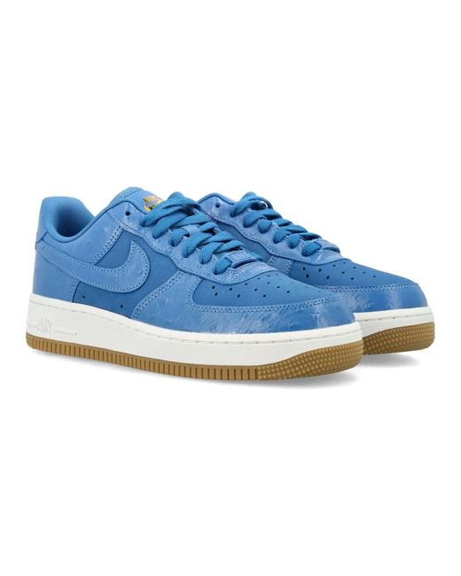 Nike Blue Blaue stern sneakers air force 1'07 lx