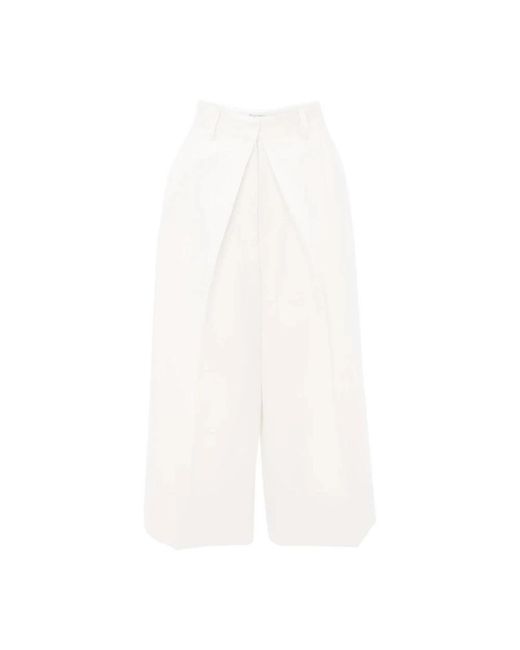 J.W. Anderson White Cropped Trousers