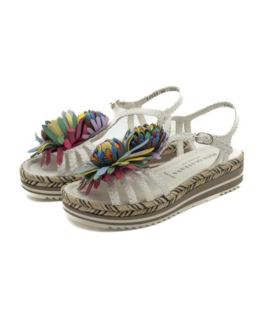 Pons Quintana White Milan Milk Gewebte Schuhe Ss25