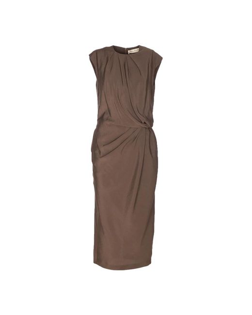 Phisique Du Role Brown Midi Dresses