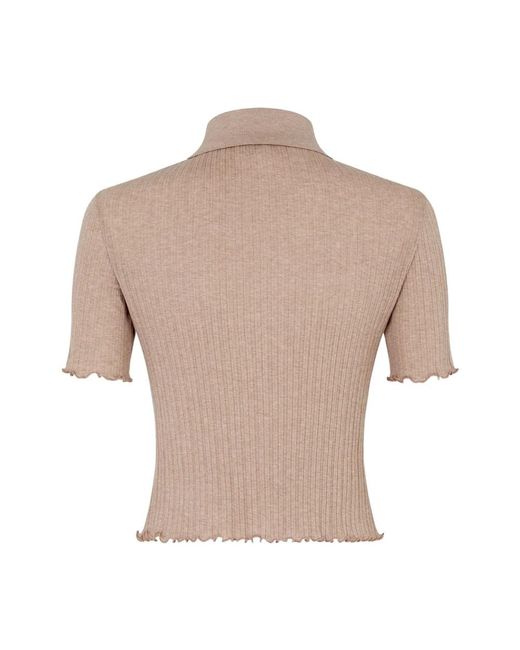 Fendi Round-Neck Knitwear in het Natural