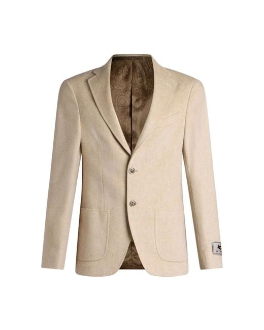 Etro Natural Blazers for men