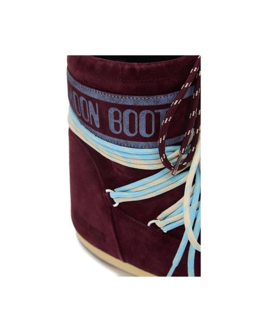 Moon Boot Red Winter Boots