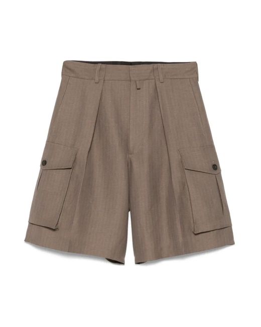 Dries Van Noten Gray Casual Shorts for men