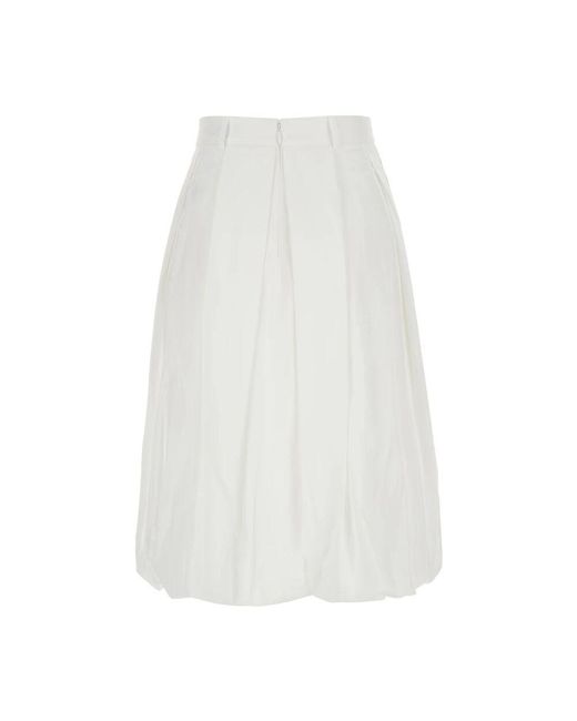 Midi Skirts di DUNST in White