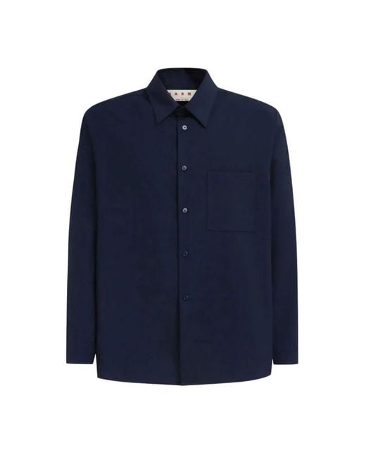 Marni Blue Casual Shirts for men