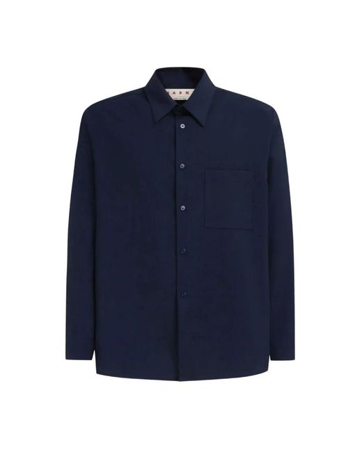 Marni L/S Shirt in het Blue voor heren