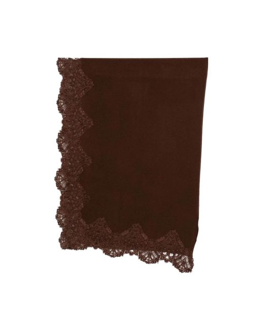 Ermanno Scervino Brown Scarves