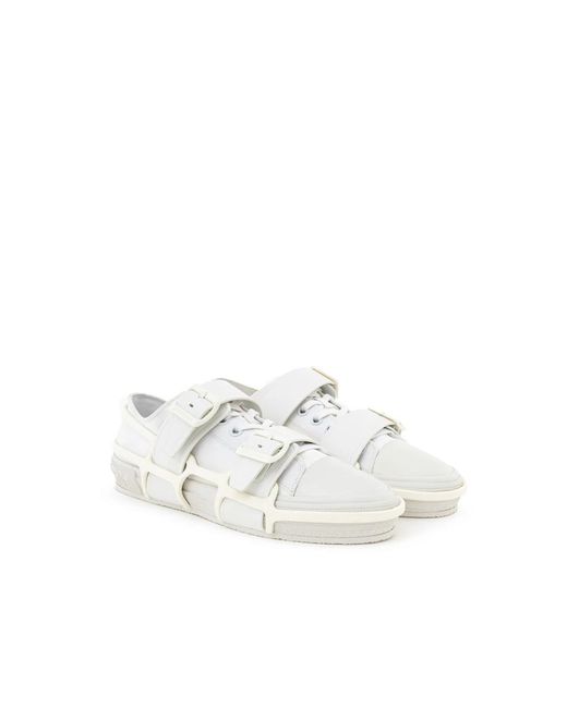 Burberry Arthur Buckle-Strap Sneaker in het White voor heren