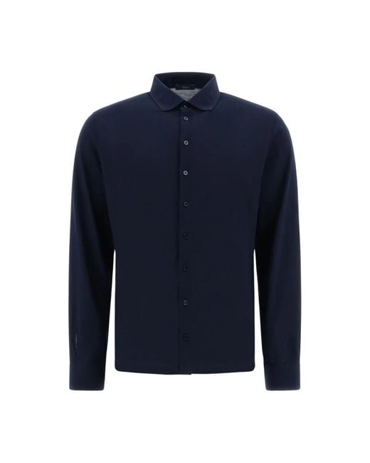 Herno Blue Casual Shirts for men