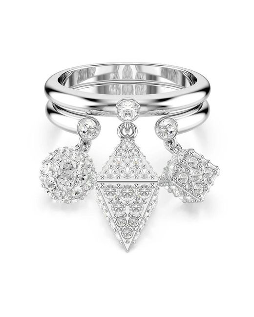 Swarovski Metallic Dextera Ring Set