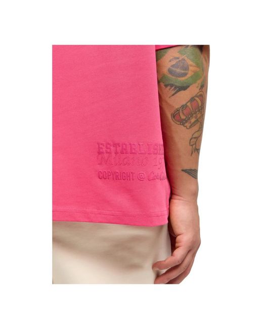 carlo colucci Pink T-Shirts for men